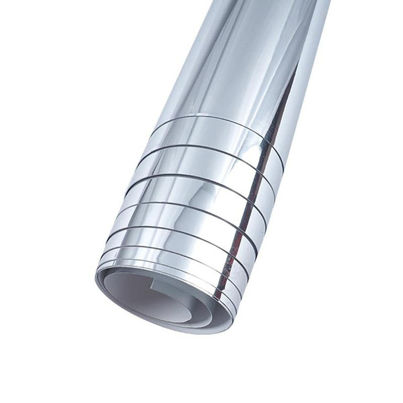 Tấm dán tường tráng gương hình chữ nhật tự dính chất liệu pvc pet chống thấm nước dành cho nội thất