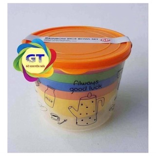 Bộ bát sắc màu rainbow Lock and Lock