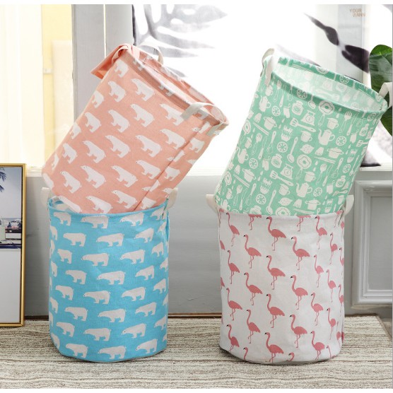 [XỊN_RẺ] Giỏ Vải Đựng Đồ Đa Năng,Đựng Đồ Chơi Sọt Vải Để Quần Áo Vải Bố Chống Thấm Nước - Văn Phòng Phẩm Sáng Tạo