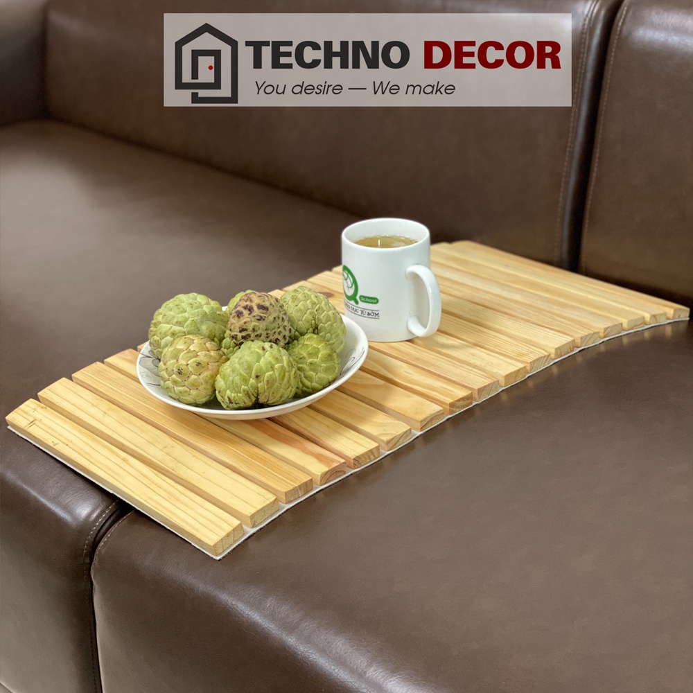Miếng Lót Gỗ Gấp Gọn Đặt Trên Sofa Chống Trơn Trượt TechnoDecor LC0010 Quấn Gọn Trang Trí Bàn Ăn Sofa Ưu Chuộng Ở Mỹ