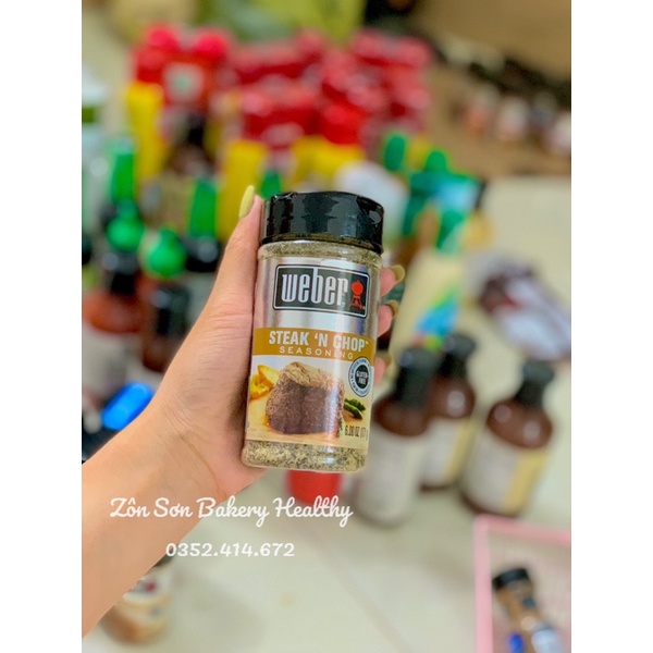 GIA VỊ ƯỚP ĂN KIÊNG WEBER 0 CALORIES ƯỚP