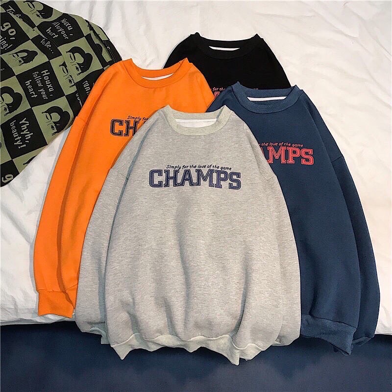 Áo swt nỉ Champs ( 3 màu Đen , Xám , Xanh ) | BigBuy360 - bigbuy360.vn