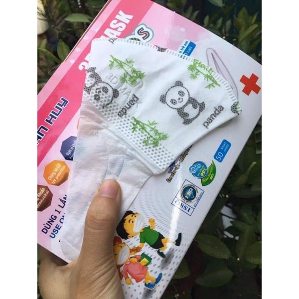 Hộp 50 khẩu trang 3d mark cho bé