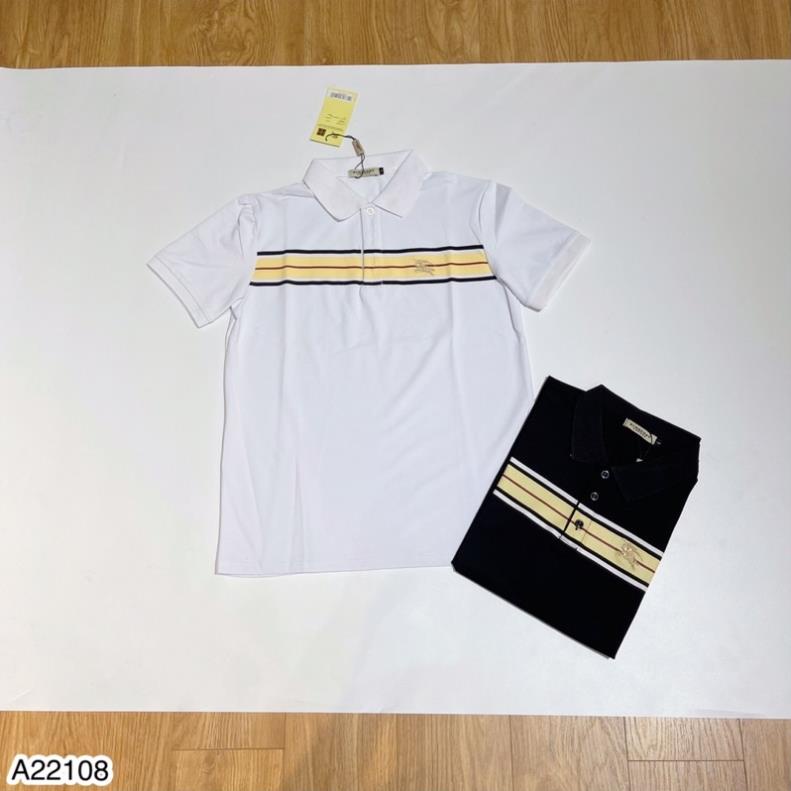 Áo Polo Nam BBR Kẻ Ngực Cực Đẹp - Áo Nam Polo Nam LV Vàng Hot Trend