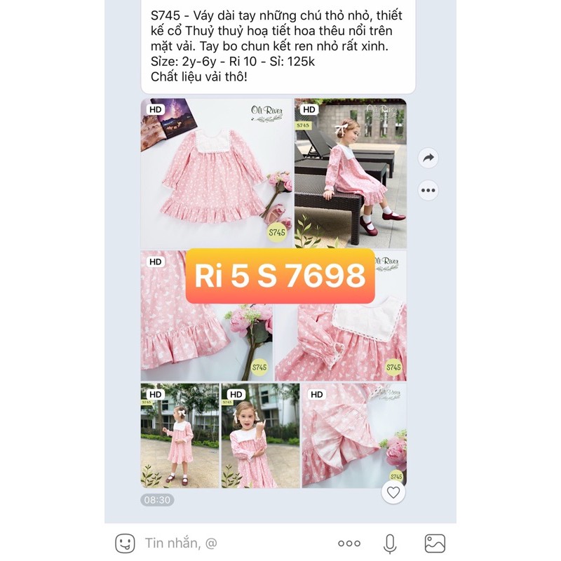 Sét bộ bé gái caro
