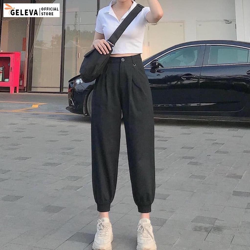 Áo Croptop Nữ Polo Thun Cotton Có Cổ Tay Ngắn ✔ hàng loại đẹp ✔ Áo Phông Sơ Mi Croptop Nữ Ulzzang Cổ Bẻ Geleva GE761