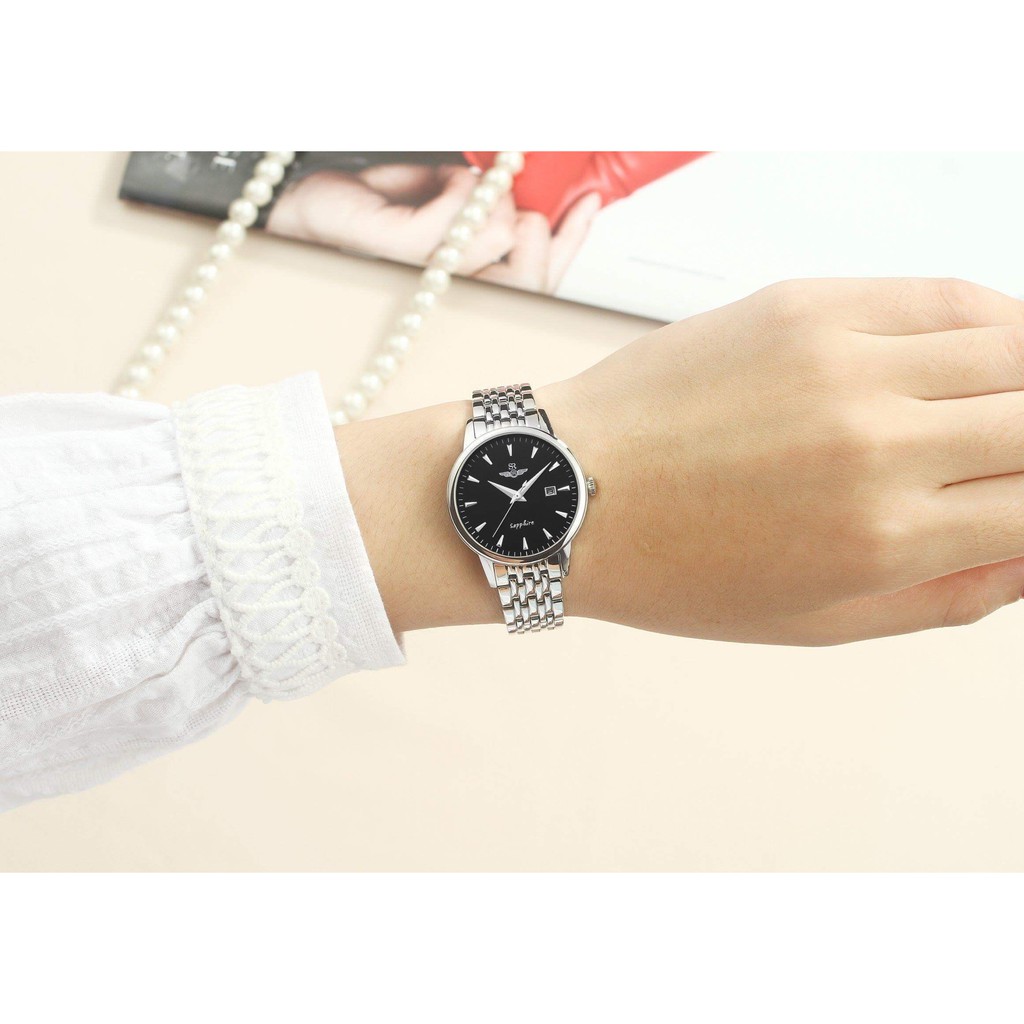 Đồng hồ nữ SR WATCH chính hãng SL1072, dây kim loại