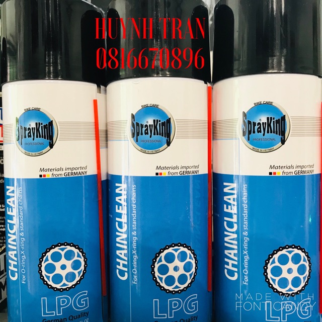 Vệ sinh Nhông sên dĩa SprayKing 400ml