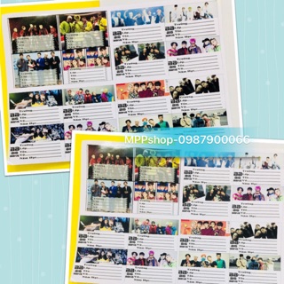 Nhãn vở BIGBANG 16 nhãn