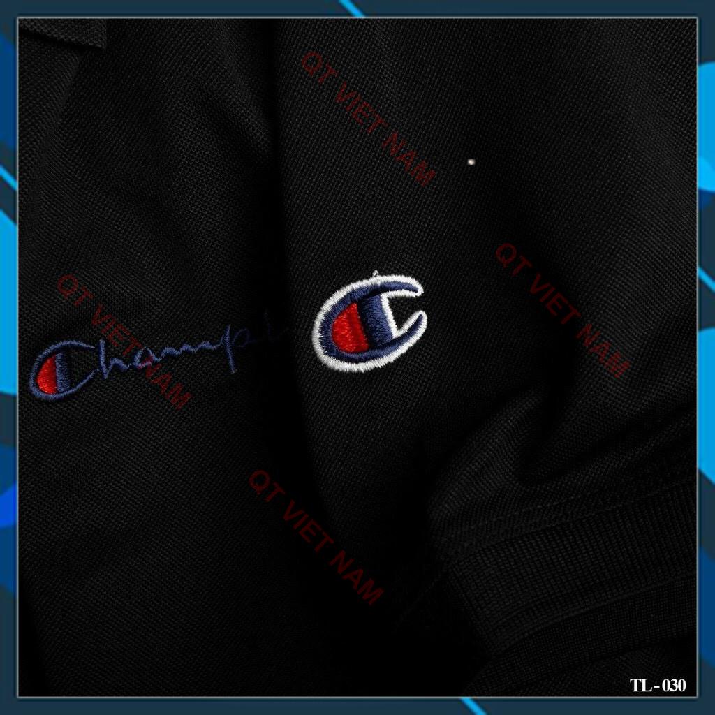 [ẢNH THẬT] ÁO POLO THÊU CHỮ CHAMPION CHẤT THUN CÁ SẤU, ÁO THUN NAM CỔ ĐỨC QTVN | BigBuy360 - bigbuy360.vn