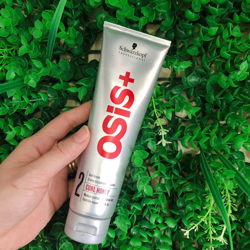 {Chính hãng} {Hot} Kem tạo lọn sóng xoăn giữ nếp tóc Schwarzkopf Osis+ 2 Curl Honey Cream 150ml