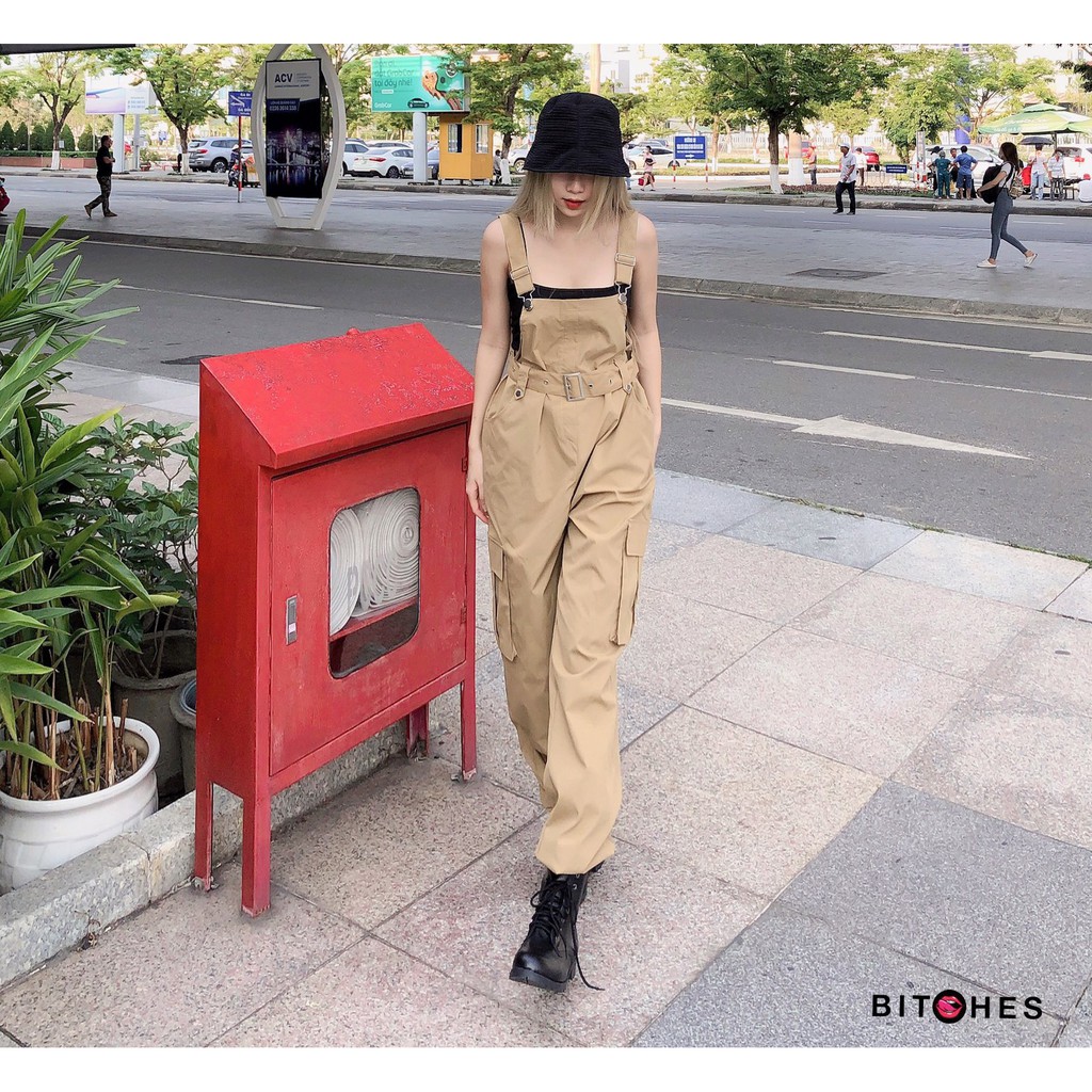 Yếm kaki túi hội nịt eo phong cách năng động - BITCHES | BigBuy360 - bigbuy360.vn