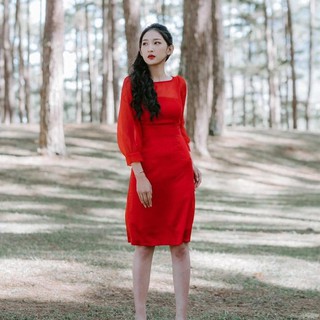 Minx - đầm phối lưới silk tulle dress