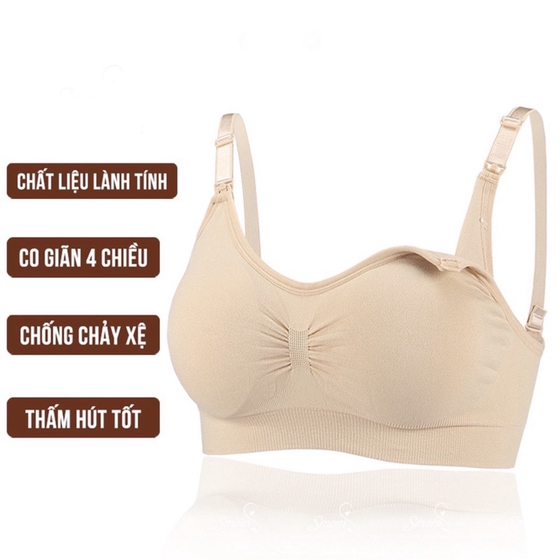Áo lót bầu cho con bú Chống chảy sệ , Áo ngực sau sinh mềm mại Ôm ngực tự Nhiên