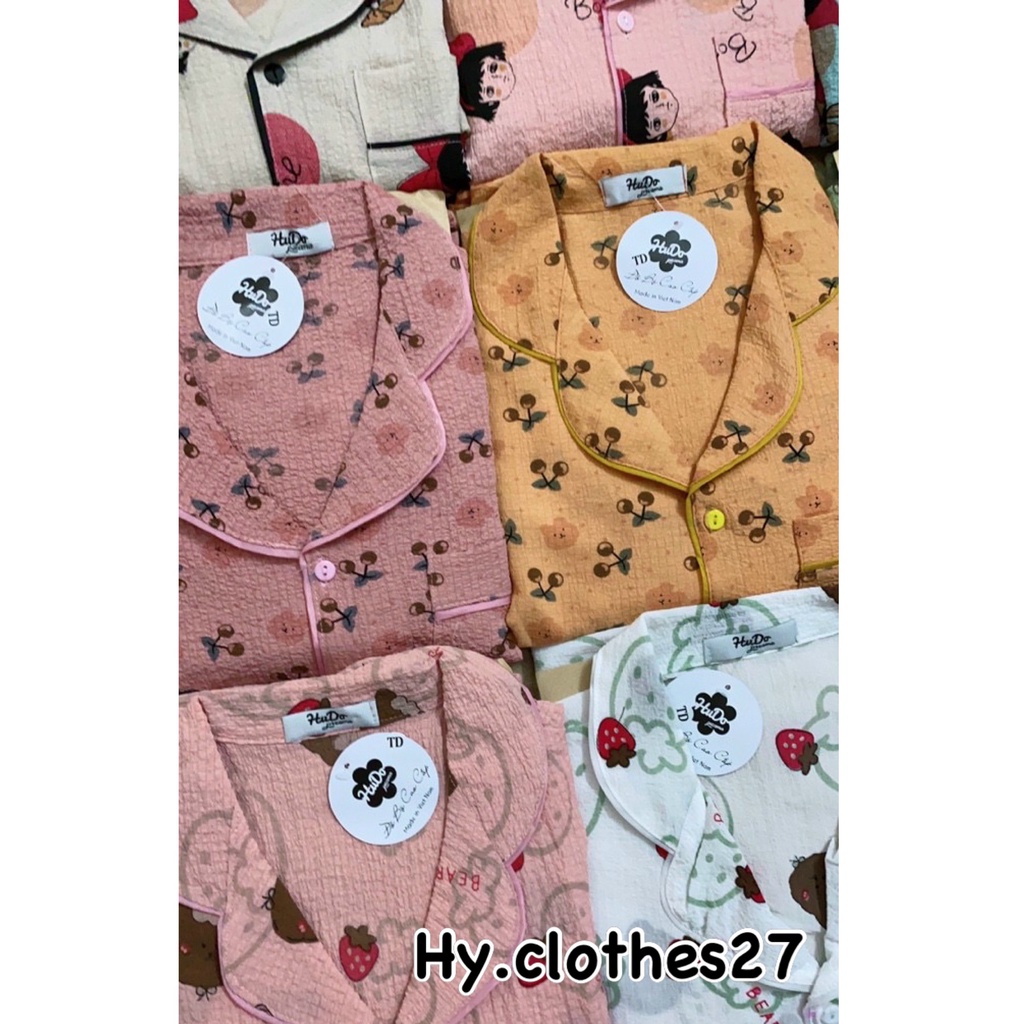 BỘ NGỦ DÀI TAY ĐŨI XỐP mềm đẹp / pyjama tay dài