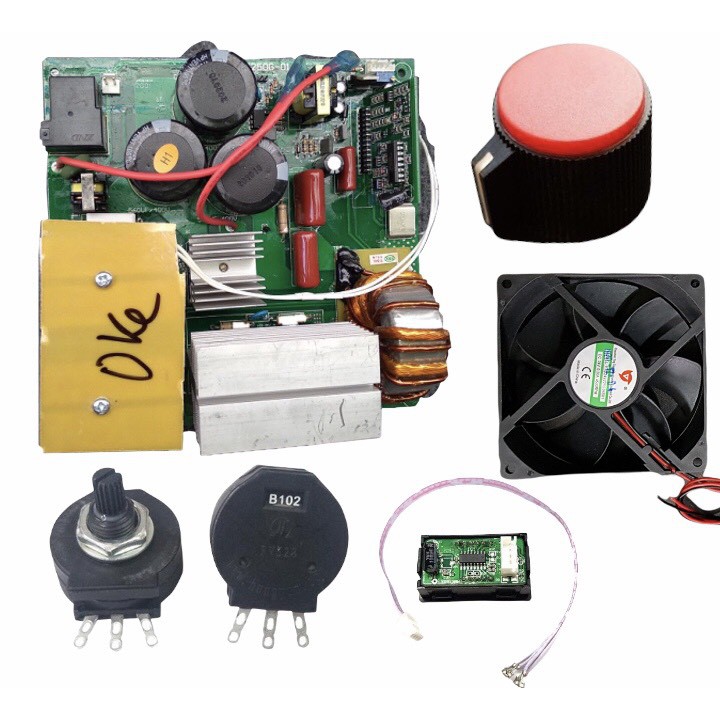 Bo mạch máy hàn que 250 đầy đủ rơ le bảo vệ