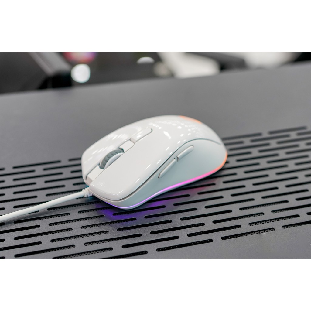 Chuột Gaming DAREU EM908 QUEEN Pink - Arctic White - Black RGB - Hàng Chính Hãng