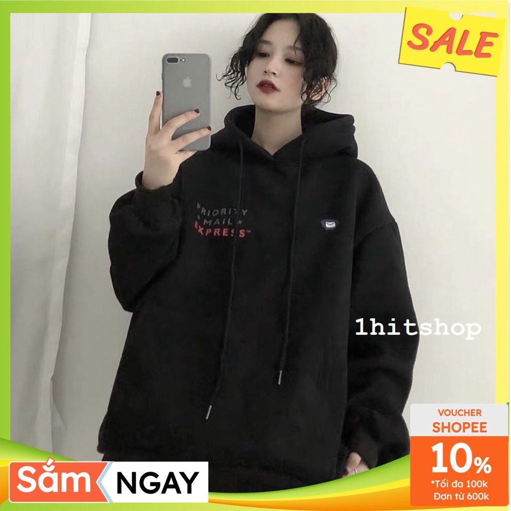 Áo hoodie dáng rộng phong cách Unisex Lá thư sukashopx, Áo sweater nam nữ đẹp