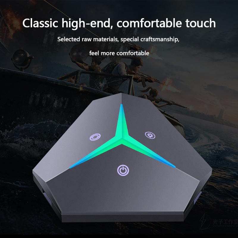 Công tắc điều khiển máy tính để bàn có đèn RGB tiện lợi