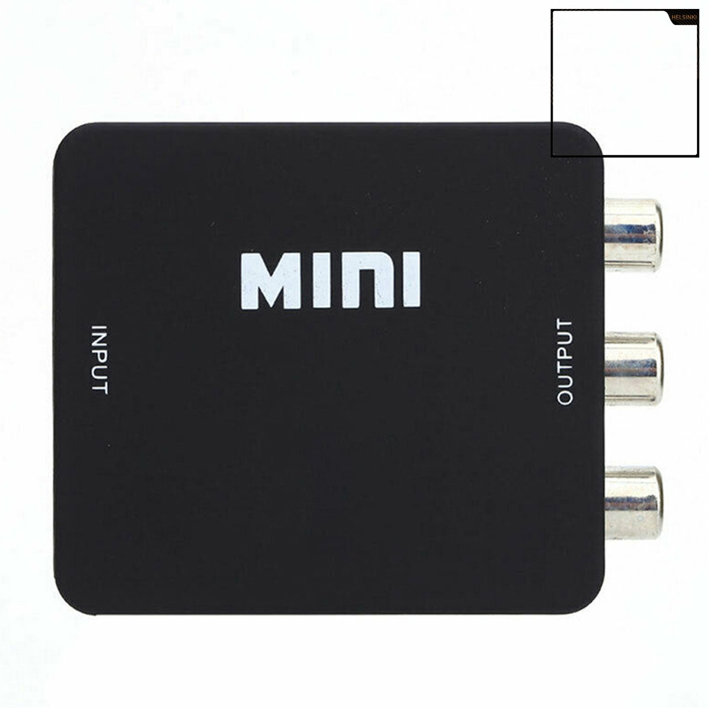 helsinki Portable Mini Full HD 1080P HDMI-compatible to AV RCA Adapter Audio Composite Converter Box