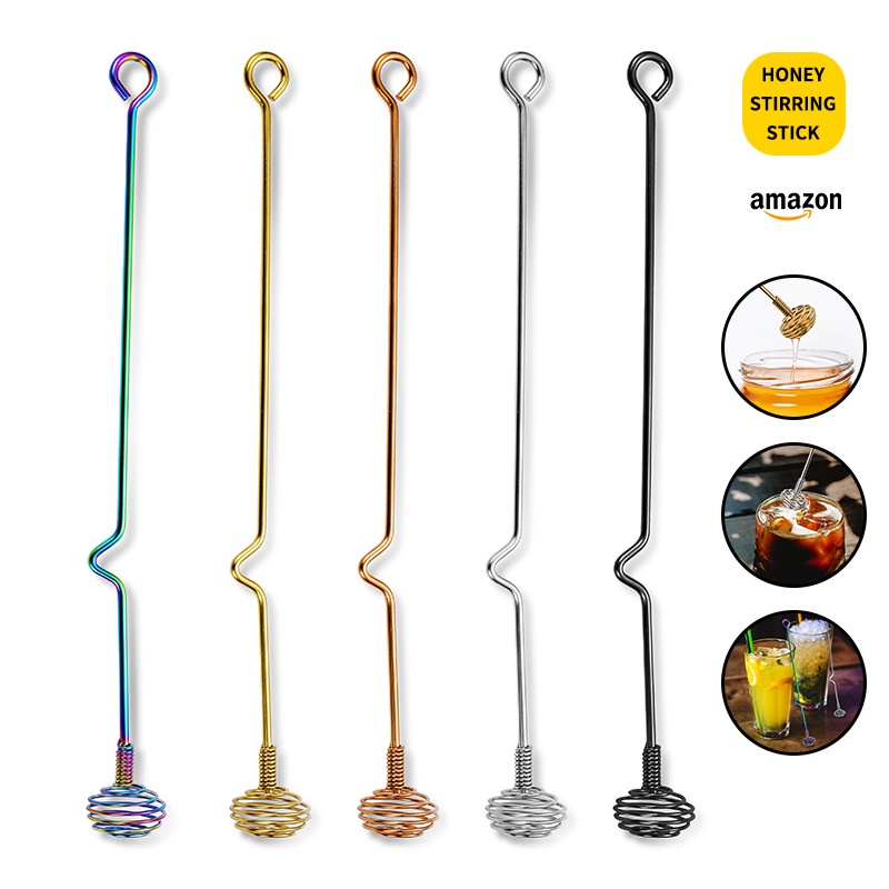 Muỗng Khuấy Mật Ong Bằng Thép Không Gỉ 304 Cao Cấp