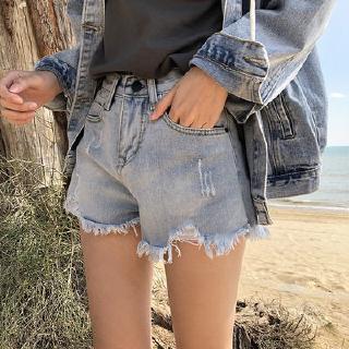 Quần Short Denim Lưng Cao Size Lớn