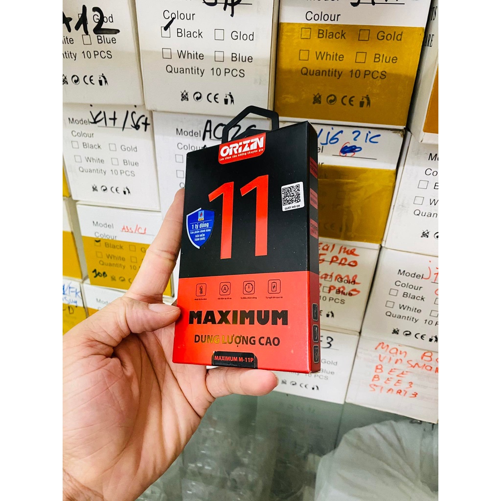 11 pin dung lượng cao orizin