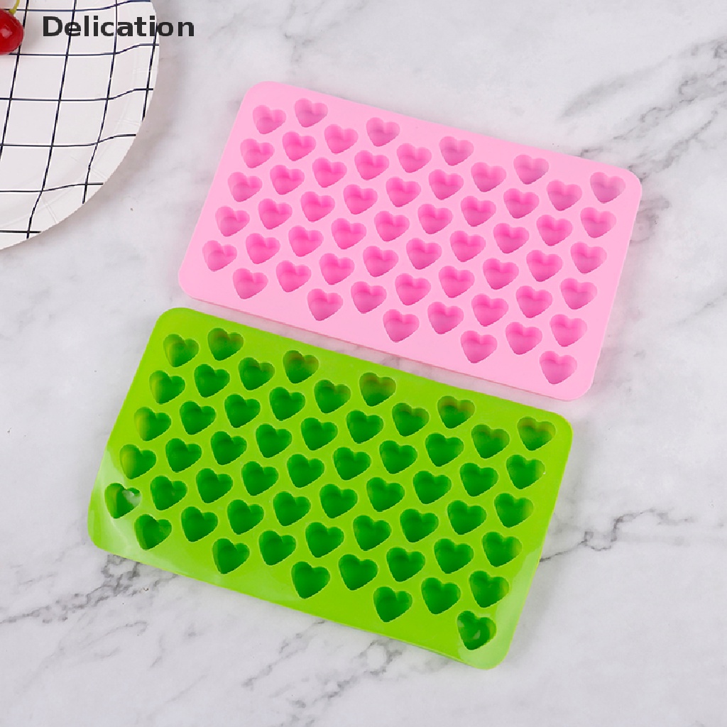 Khuôn Silicone Làm Sô Cô La 55 Ô Trái Tim mini