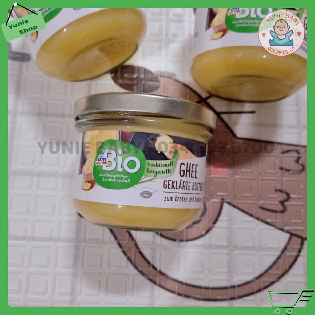 [DATE 2.2023] Bơ Ghee Hữu Cơ Đức Cho Bé Ăn Dặm DM Bio 180g