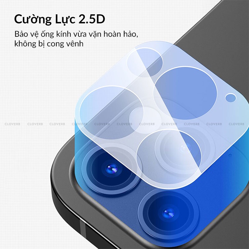 Kính Cường Lực Camera REMAX GL-57 Siêu Mỏng Chống Trầy Xước Không Bám Bụi Vân Tay Chống Nước Cho iP13 12ProMax Cloverb