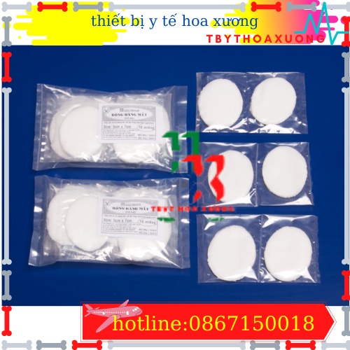 [Hàng Chính Hãng] Bông Băng Mắt Bảo Thạch 5X7CM Bảo Vệ Mắt Sau Phẩu Thuật Goi 10 Cái