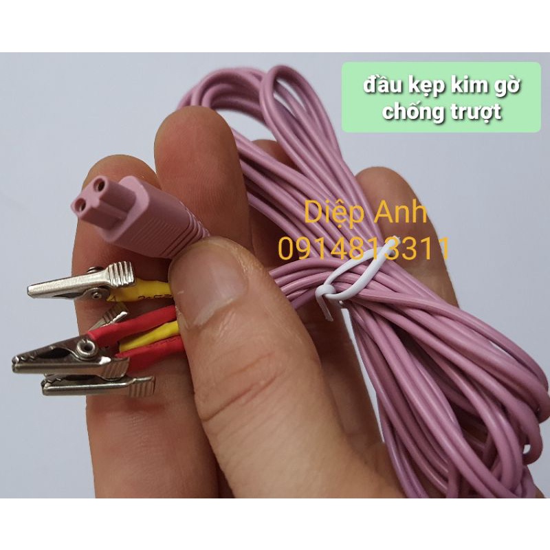 Dây điện châm 4 đầu máy KWD-808 gờ chống trượt