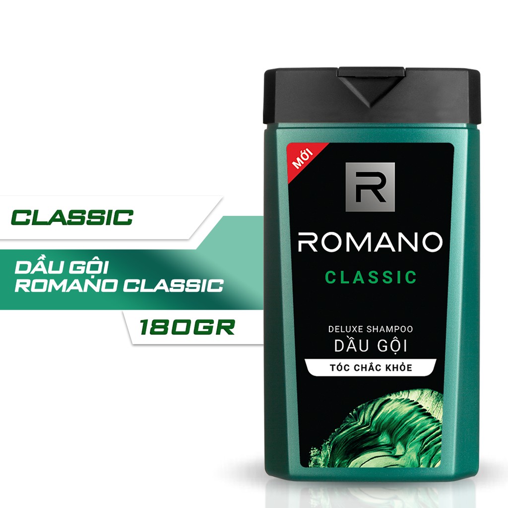 [HB Gift] Dầu gội Romano Classic Chai 180g