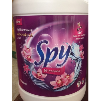 Nước Giặt Xả Spy 3500ml Hương Hoa Pháp Can Tím