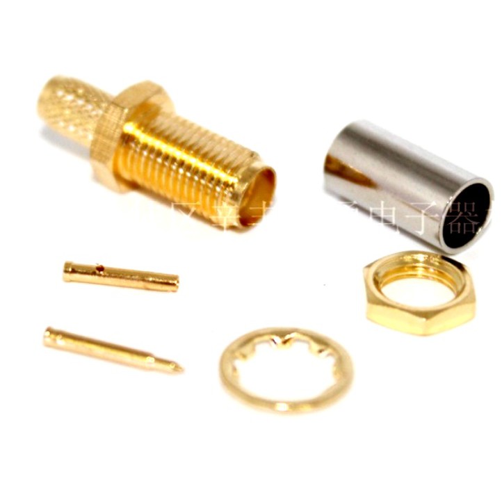 Đầu jack SMA-KY ren ngoài dùng cáp đồng trục RG58 RG142