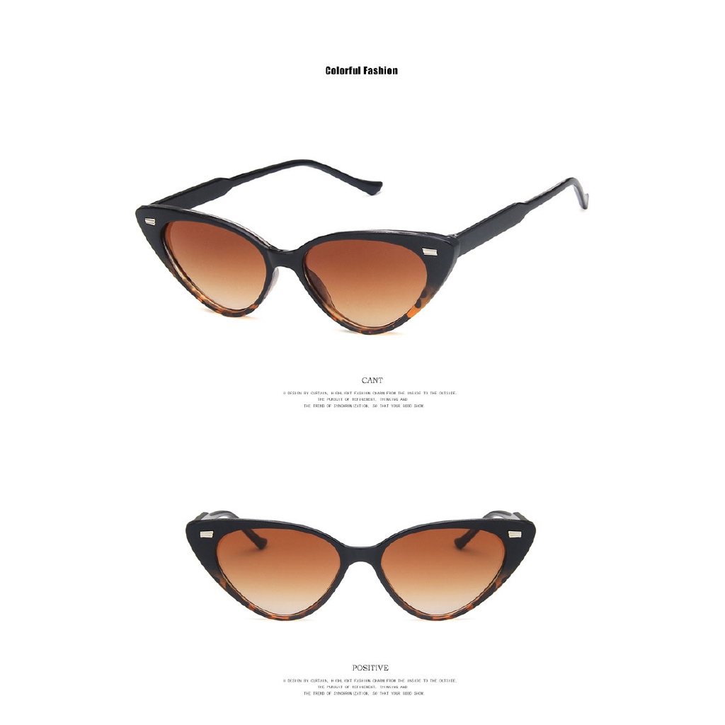 Kính Mát Gọng Nhỏ Hình Mắt Mèo Thời Trang Retro Chống Tia Uv400 Cho Nữ | BigBuy360 - bigbuy360.vn