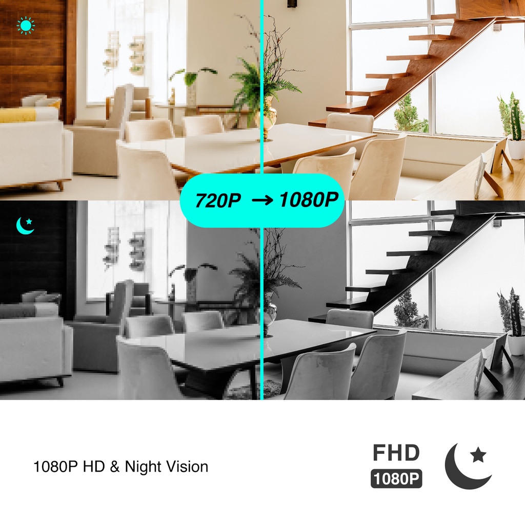 Camera IP Arenti Laxihub Camera giám sát P2T P2 FHD 2K WIFI PTZ xoay 360 độ hỗ trợ cảnh báo trẻ em khóc