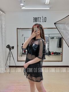 Cle Store: Áo da mix lưới