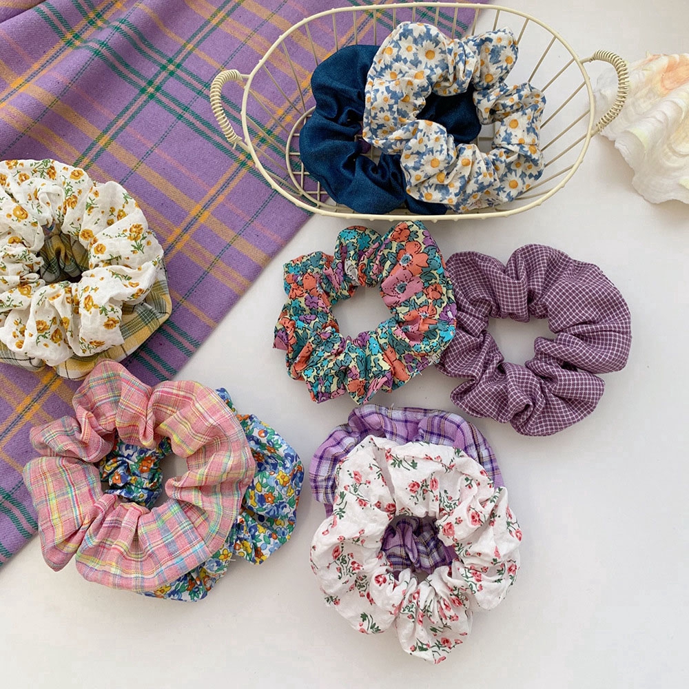 Dây Buộc Tóc Họa Tiết Hoa Thời Trang Cho Nữ