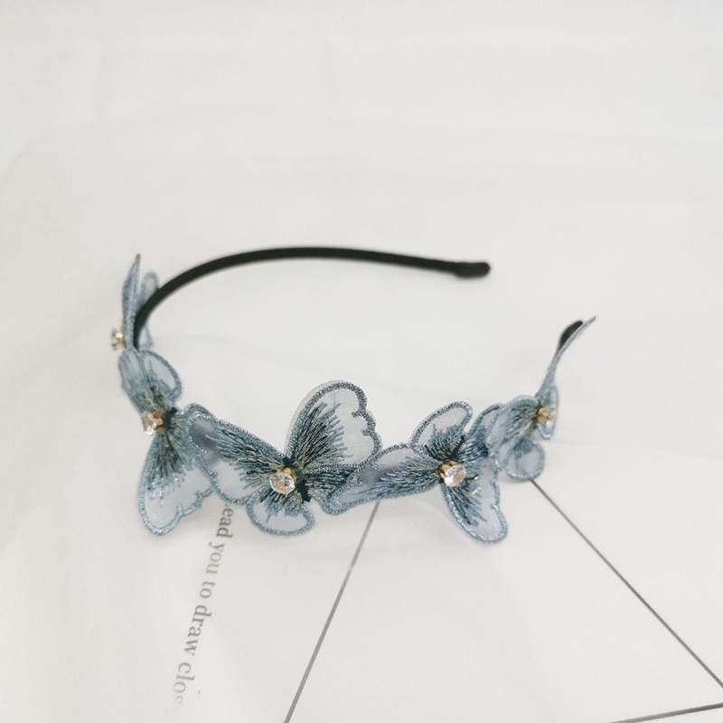 Băng đô vải trang trí cánh bướ-m xinh xắn phong cách Hàn Quốc dành cho nữ - LIONKING