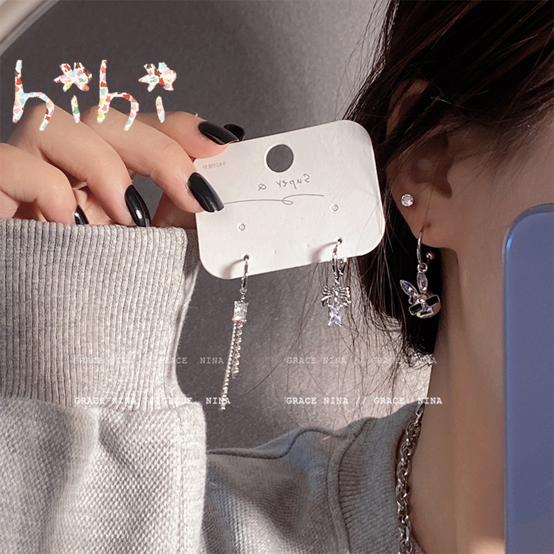 Set 4 Khuyên Tai Thời Trang Cá Tính Dành Cho Nữ