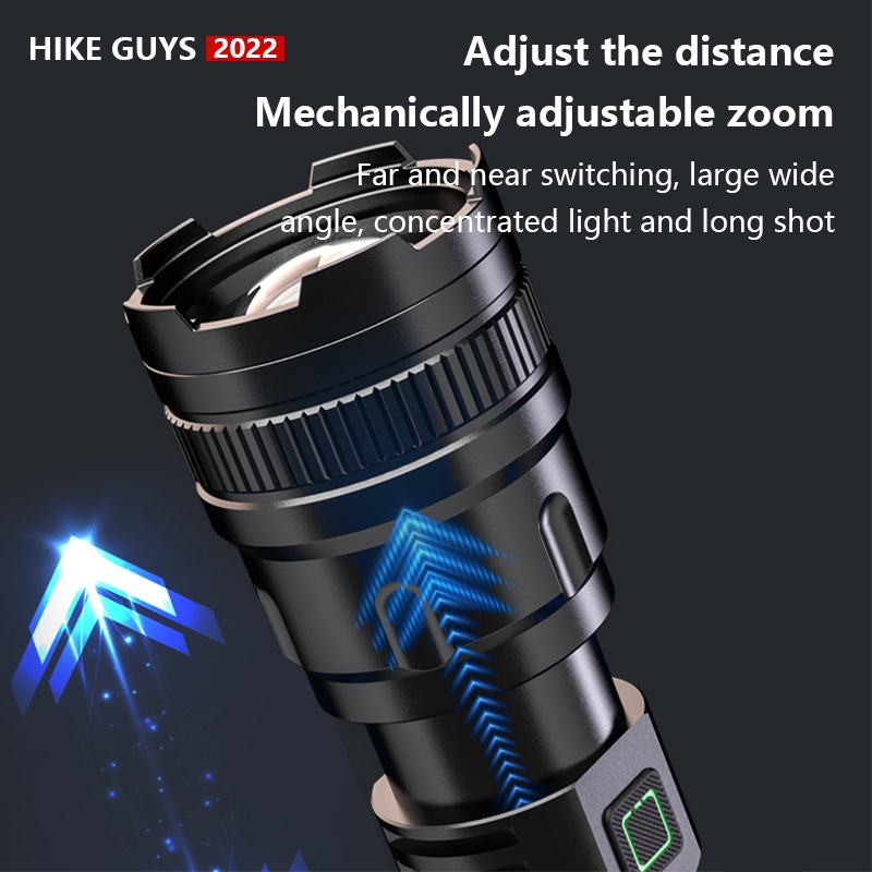 Đèn Pin LED P120 5000 Lumen 3 Chế Độ Siêu Sáng Chống Thấm Nước Tiện Dụng