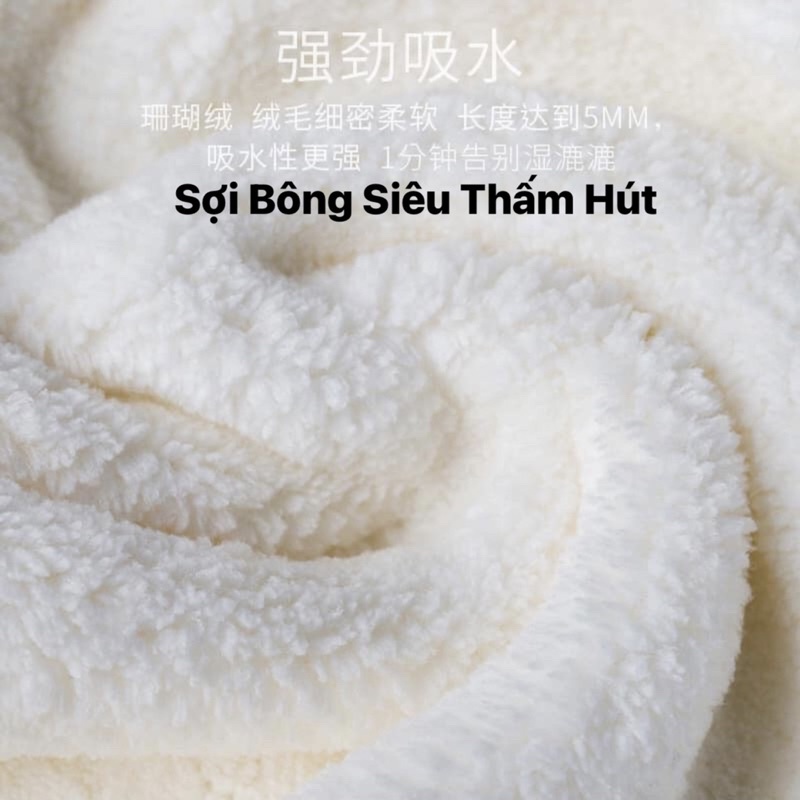 Khăn Quấn Ủ Tóc, Trùm Tóc Mau Khô
