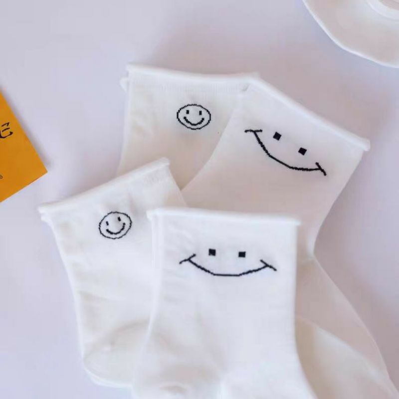 Tất vớ cổ cao họa tiết dễ thương vải co giãn thời trang Hàn Quốc Cat Slipper CSV17