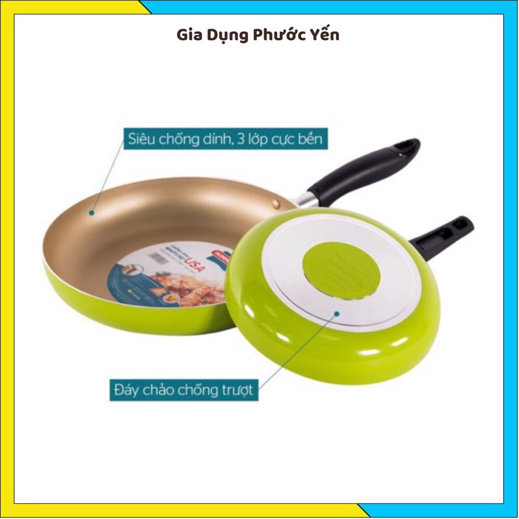 Bộ chảo đôi chống dính size 18,24cm