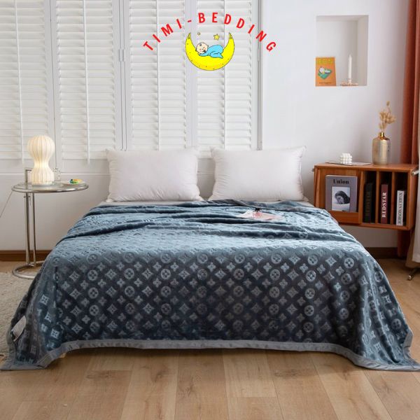 Chăn queen kirkland blanket lông tuyết chính hãng, cao cấp kích thước 200 x 230 cm, nặng 2kg – Timibedding