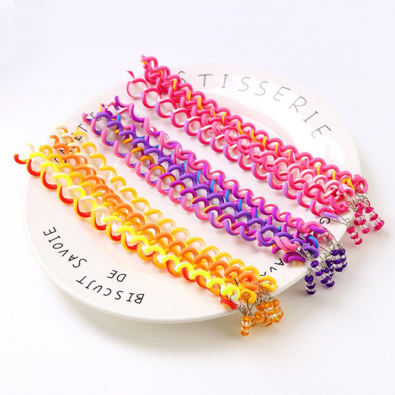 Set 6 dây xoắn quấn tóc độc đáo tiện dụng cho bé