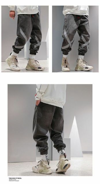 [ORDER] Quần Jogger Jeans Chữ X Màu Khói | BigBuy360 - bigbuy360.vn