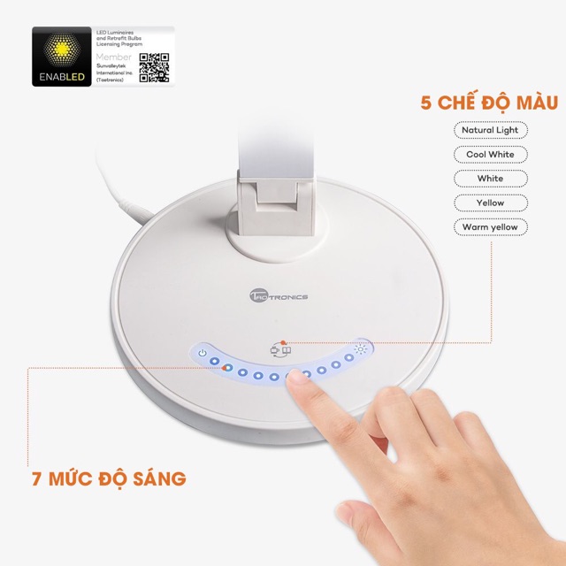 [Mã ELMALL300 giảm 7% đơn 500K] Đèn Học Chống Cận TaoTronics TT-DL13,chống chói