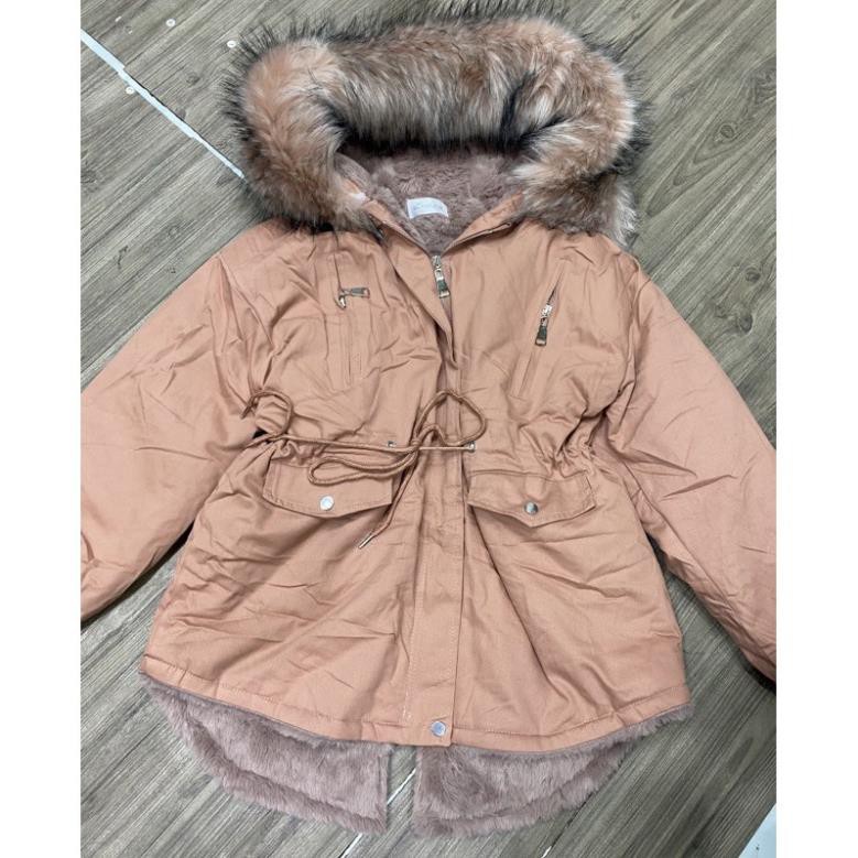 Áo khoác kaki mũ lông cao cấp. | BigBuy360 - bigbuy360.vn